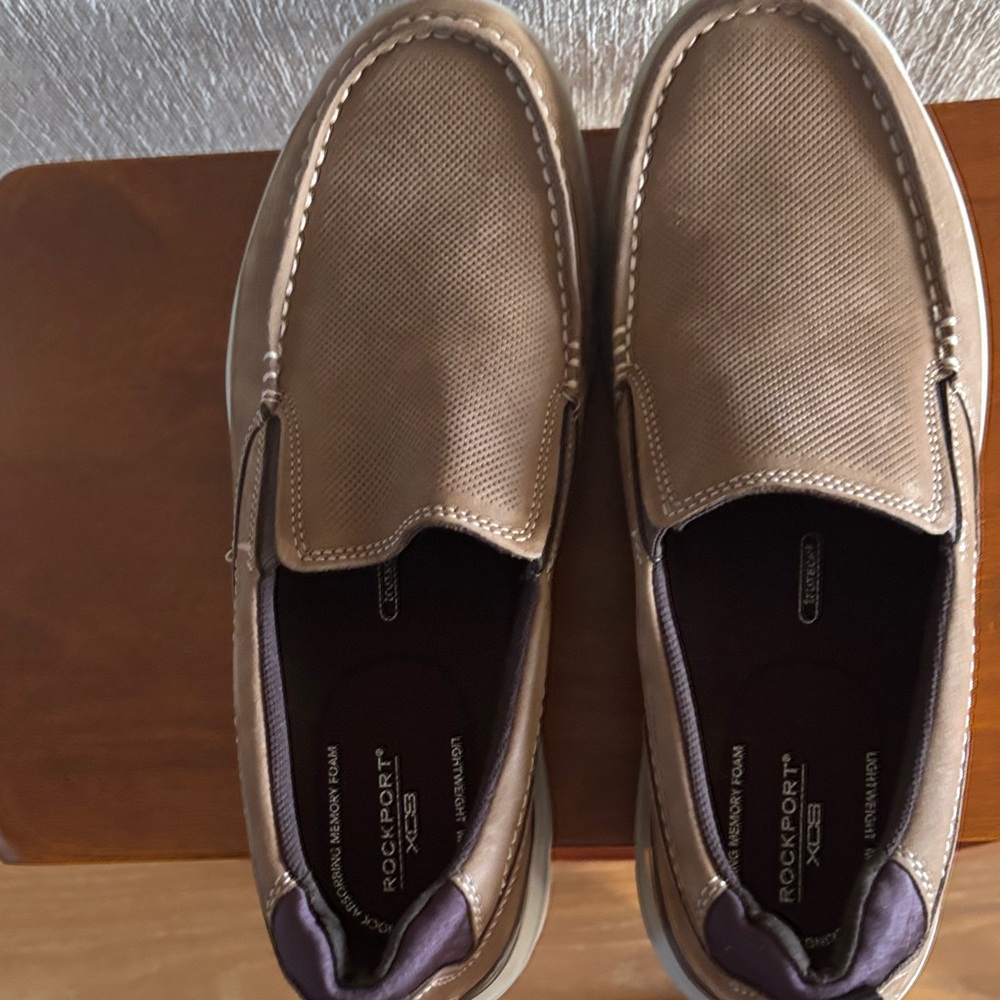 Rockport Men's Brown Slip-On Loafers